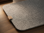 Felt Desk Mat & Extended Mouse Pad with Anti-Slip Backing, 3 mm