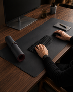 Reversible PU Leather Desk Mat & Extended Mouse Pad, 800 × 400 mm
