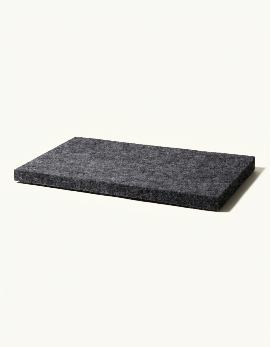Ground Pad — Felt — 3 mm wool-look felt desk pad with an anti-slip backing.