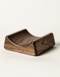 Lift Stand — Walnut — Solid wood laptop stand, wood-wax-oil finish. 170 g.